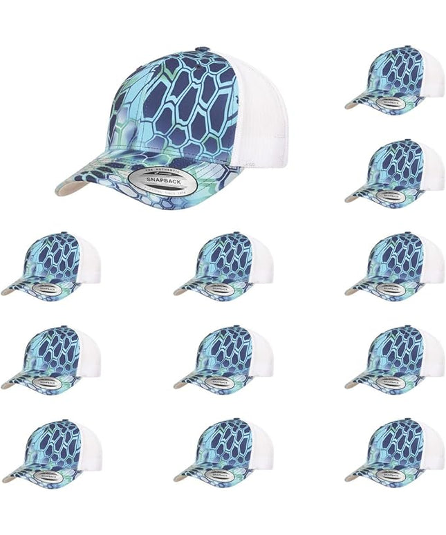 Yupoong Classic Premium Mesh 6 Panel Retro Trucker Cap | Mid Profile Snapback | OSFA | Bulk Pack Available