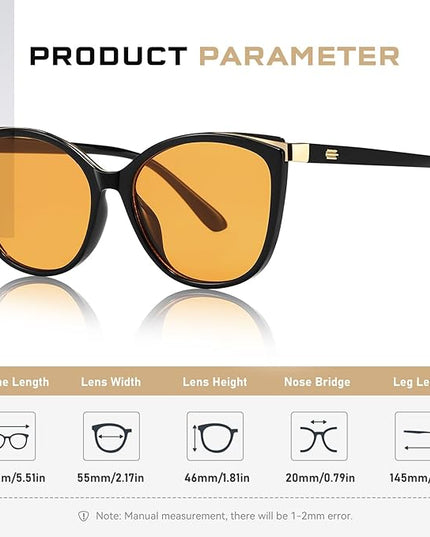 Trendy Cat Eye Sunglasses for Women Fashion Cateye UV400 Protection Glasses CL22017
