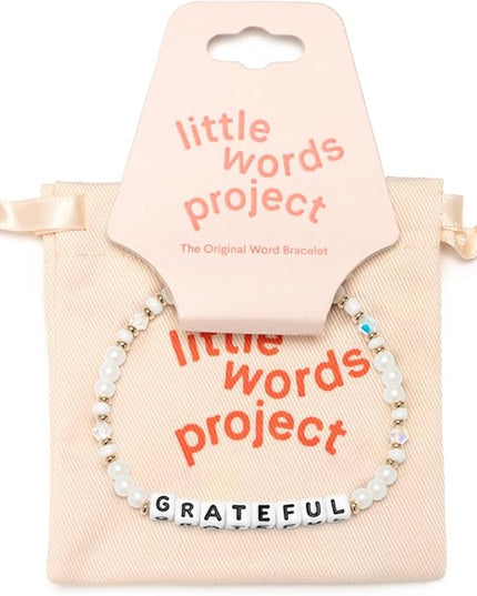 Little Words Project Mother's Day Gifts, The Original Word Bracelet, Made with Colorful Beads and Plated Brass Hardware, Handcrafted Design & Positive Message
