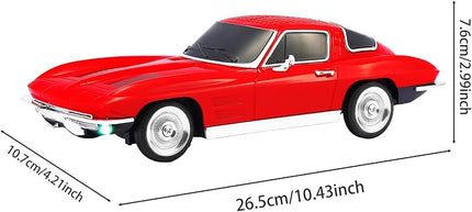 Retro American Style car Bluetooth Speaker, Portable Wireless Outdoor Speaker, TWS Stereo, Support USB/TF/AUX, Party Bluetooth Speaker with Microphone,Classic car Gifts for Men(RED)