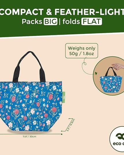 ECO CHIC Insulated Lunch Bag - Waterproof, Reusable Office Lunch Tote Bag for Women & Men - Durable Cooler in Cute Colorful Designs - Ideal for daily lunching