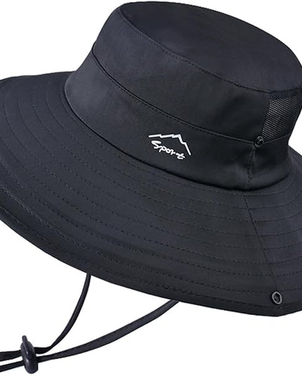 Cooling Sun Hat for Men Women,Wide Brim Bucket Hat Foldable Boonie Hat for Fishing Hiking Garden Safari Beach