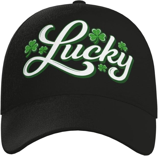 St. Patrick's Day Baseball Cap, Irish Green Clover Trucker Hat for Men Women, Fashion Adjustable Sun Visor Dad Hat