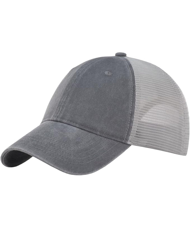 CYGTE Distressed Soft Trucker Hat | XL/XXL Available | Unstructured Vinatge Washed Snapback Baseball Cap for Men Women