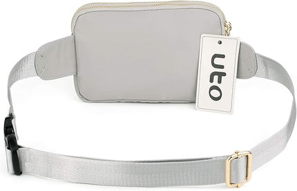 UTO Fanny Pack for Women Crossbody Trendy Fashion Belt Purse Chest Waist Hip Bumbag for Outdoor Shopping Travel Hiking
