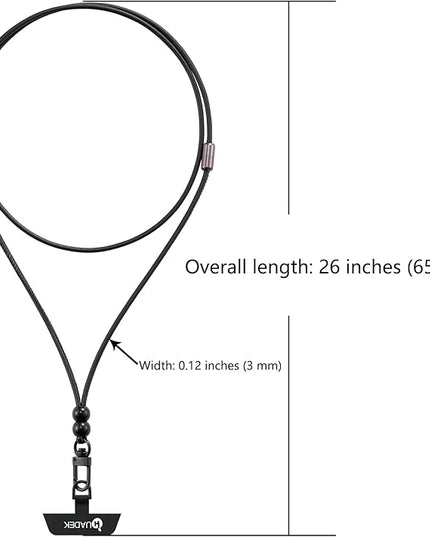 cell phone lanyard Detachable Phone Chain Strap Leather 2-in-1 Wristlet Phone Strap
