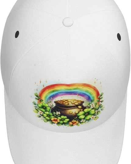 St. Patrick's Day Baseball Cap, Irish Green Clover Trucker Hat for Men Women, Fashion Adjustable Sun Visor Dad Hat