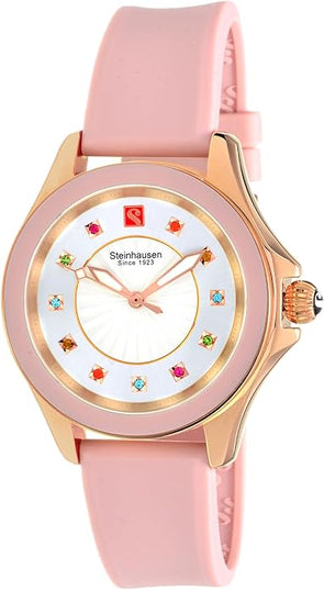 Steinhausen Arbon Collection Stainless Steel Silicone Interchangable Band Women's Watch