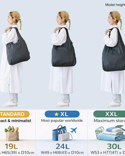 Compact Reusable Grocery Tote Bag – Lightweight, Foldable & Packable Shopping Bag for Travel