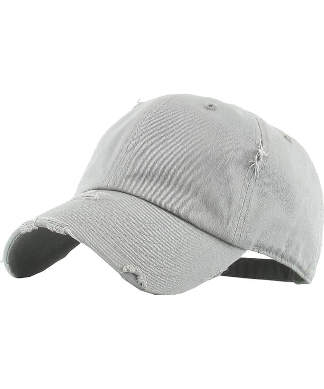 KBETHOS Vintage Washed Distressed Cotton Dad Hat Baseball Cap Adjustable Polo Trucker Unisex Style Headwear