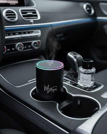 Mistique Smart Portable Waterless Car and Home Fragrance Oil Diffuser with LED Ceiling Lighting - Essential Oil Diffuser, Car Air Freshener & Single Room Home air Freshner JK-577 Fragrance