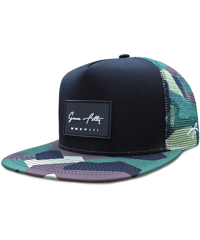 Grace Folly Trucker Hat for Men & Women. Snapback Mesh Caps