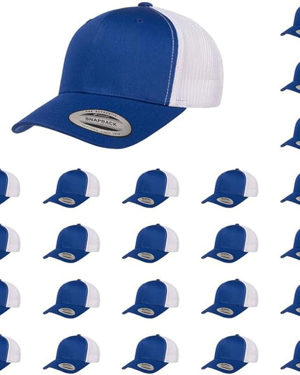 Yupoong Classic Premium Mesh 6 Panel Retro Trucker Cap | Mid Profile Snapback | OSFA | Bulk Pack Available
