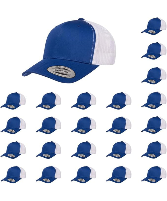 Yupoong Classic Premium Mesh 6 Panel Retro Trucker Cap | Mid Profile Snapback | OSFA | Bulk Pack Available