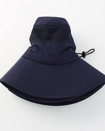 Home Prefer UPF50+ Mens Sun Hat Wide Brim Fishing Hat Womens UV Protection Cap Breathable Mesh Safari Gardening Bucket Hat