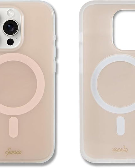 Sonix Protective Phone Case for iPhone 15 Pro | Compatible with Magsafe | 10ft Drop Tested | Jelly Apricot