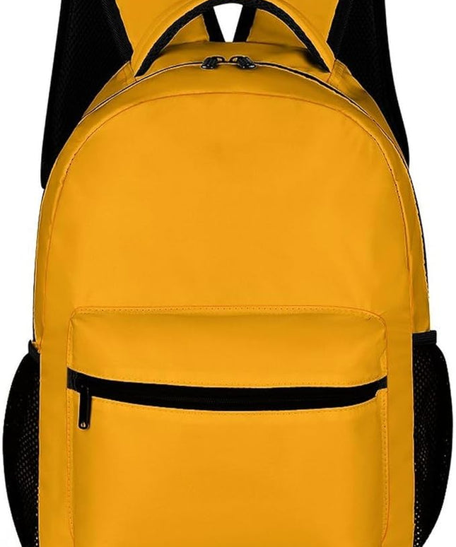 Fashion Orange Backpack Lightweight Large Capacity Laptop Daybag for Travel Work