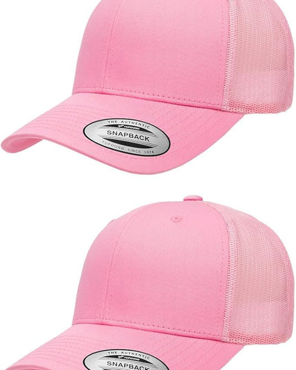 Yupoong Classic Premium Mesh 6 Panel Retro Trucker Cap | Mid Profile Snapback | OSFA | Bulk Pack Available