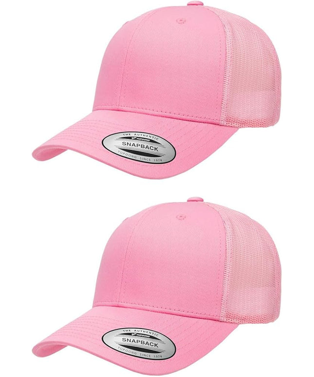 Yupoong Classic Premium Mesh 6 Panel Retro Trucker Cap | Mid Profile Snapback | OSFA | Bulk Pack Available