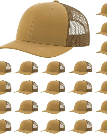 Richardson 112 Classic Six-Panel Adjustable Snapback Trucker Cap | Bulk Packs Available