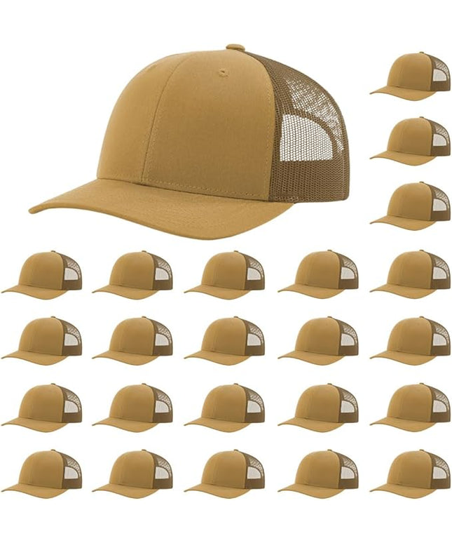 Richardson 112 Classic Six-Panel Adjustable Snapback Trucker Cap | Bulk Packs Available