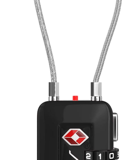 BV Black Combination Lock, TSA Approved, Resettable, 1000 Possibilities