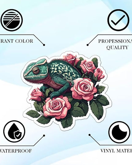 100pcs Reptile Stickers for Kids Waterproof Decals for Water Bottles Laptop Luggage Computer Scrapbooking Teens Adults Girls Funny Party Birthday Decorations