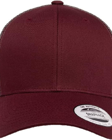 Yupoong Classic Premium Mesh 6 Panel Retro Trucker Cap | Mid Profile Snapback | OSFA | Bulk Pack Available