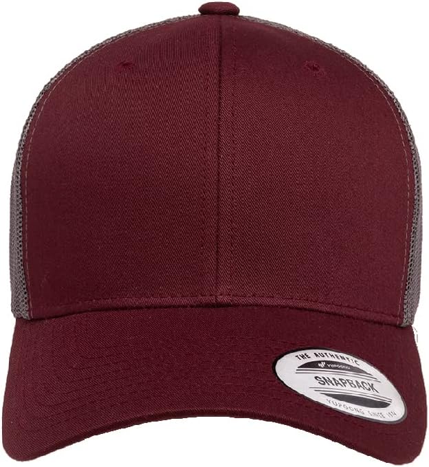 Yupoong Classic Premium Mesh 6 Panel Retro Trucker Cap | Mid Profile Snapback | OSFA | Bulk Pack Available