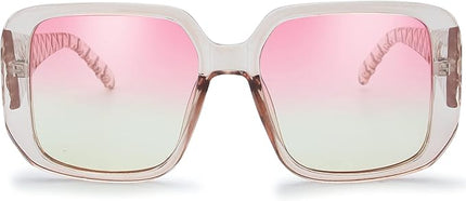 The Fresh Women's Oversized Square Jackie O Cat Eye Hybrid Butterfly Fashion Sunglasses - Exquisite Packaging