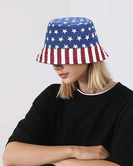 XYIYI Cute Bucket Hat Beach Fisherman Hats for Women, Reversible Double-Side-Wear