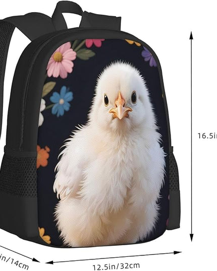 Wreath Chicken Notebook Backpack Fits 15 Inch Laptop Hiking Backpack Trip Daypack
