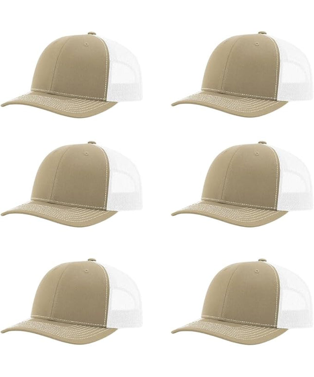 Richardson 112 Classic Six-Panel Adjustable Snapback Trucker Cap | Bulk Packs Available