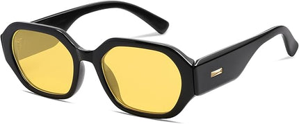 SOJOS Polarized Sunglasses For Women Retro Rectangle Womens Sun Glasses Trendy Narrow Square 90s Shades SJ2232