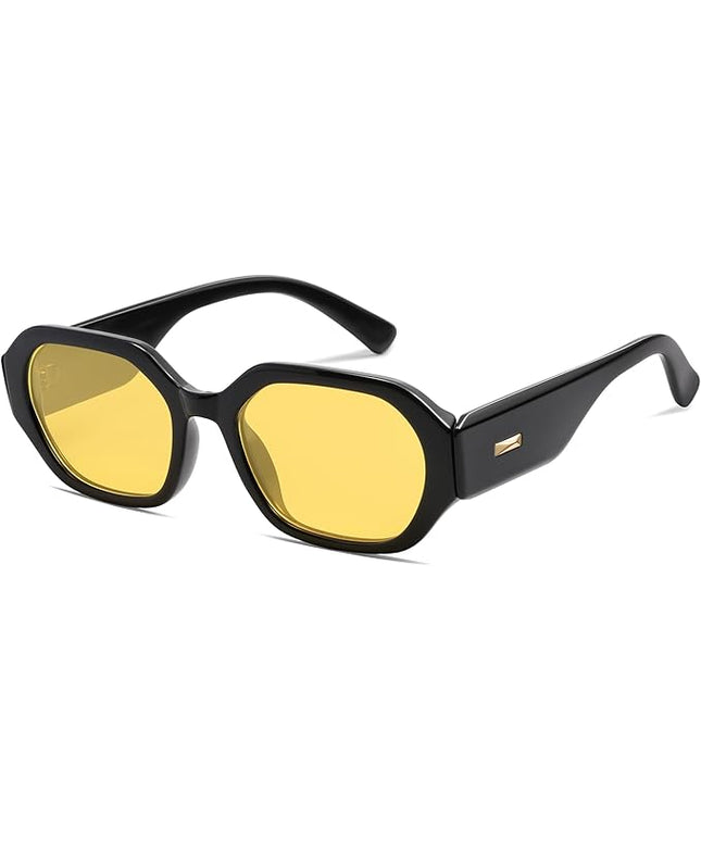 SOJOS Polarized Sunglasses For Women Retro Rectangle Womens Sun Glasses Trendy Narrow Square 90s Shades SJ2232
