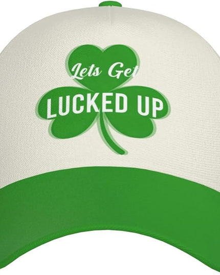 St. Patrick's Day Baseball Cap for Men Women Flower Print Sport Outdoor Travel Trucker Hat Sun Protection Dad Hats