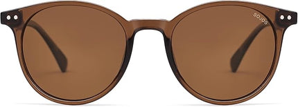SOJOS Small Round Classic Polarized Sunglasses for Women Men Vintage Style UV400 Lens MAY SJ2113