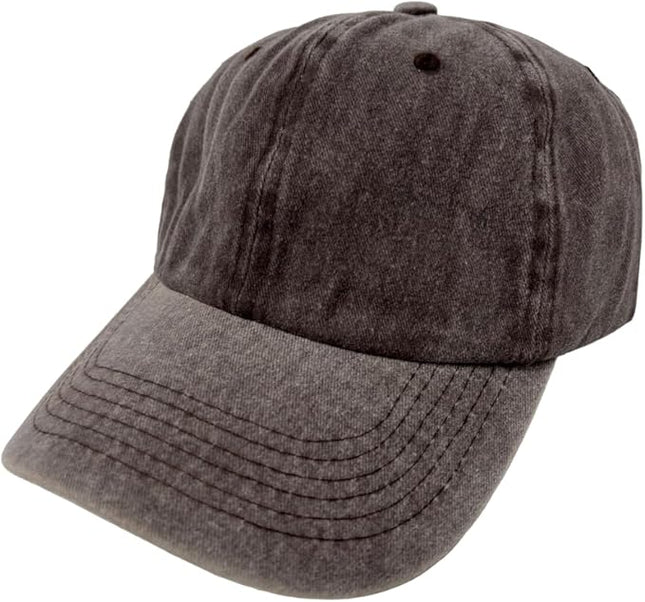 Roytrense Unisex 100% Cotton Washed Low Profile Dad Hat - Adjustable Baseball Cap for Outdoor Activities