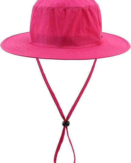 LLmoway Kids Sun Protection Hat Quick Dry Adjustable Wide Brim Mesh Bucket Hat