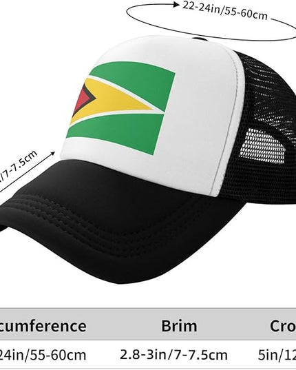 Cute Flag Baseball Cap for Men Women Mesh Trucker Hat Adjustable Patriotic Snapback Baseball Hat for Sports Running