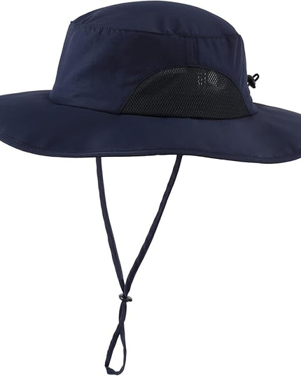Home Prefer UPF50+ Mens Sun Hat Wide Brim Fishing Hat for Men UV Protection Womens Beach Bucket Hat for Golf Hiking Gardening