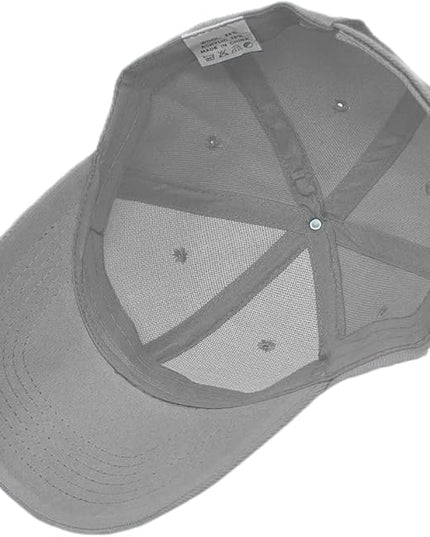 Glory Max Plain Baseball Cap Hook & Loop Strap Adjustable Solid Blank Curved Visor Hat