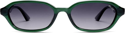 SOJOS Retro Rectangle Polarized Sunglasses for Women Men Trendy Hexagon Narrow Chic Y2K Sunnies SJ2629