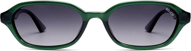 SOJOS Retro Rectangle Polarized Sunglasses for Women Men Trendy Hexagon Narrow Chic Y2K Sunnies SJ2629