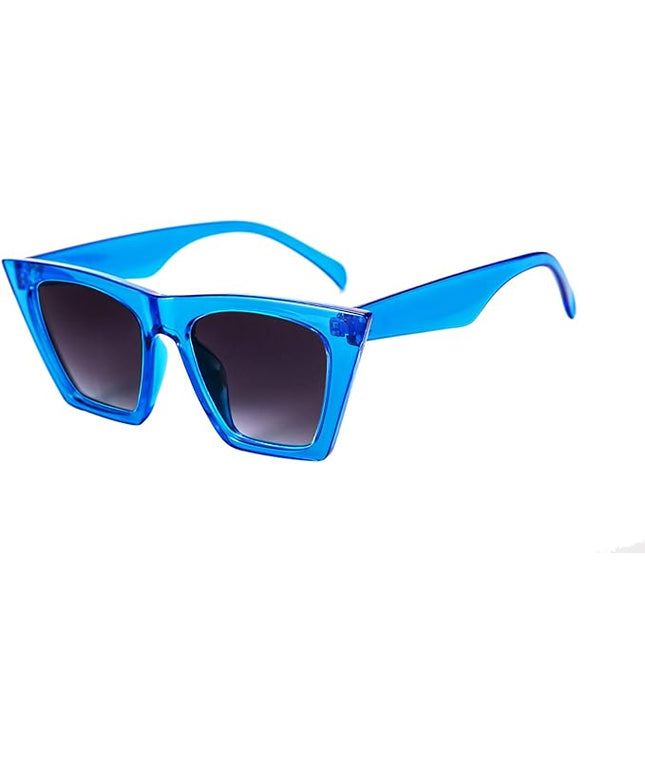 FEISEDY Vintage Square Cat Eye Sunglasses Women Trendy Cateye Sunglasses B2473