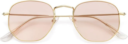 SOJOS Square Polarized Sunglasses for Women Men Small Hexagonal Polygon Shades SJ1072
