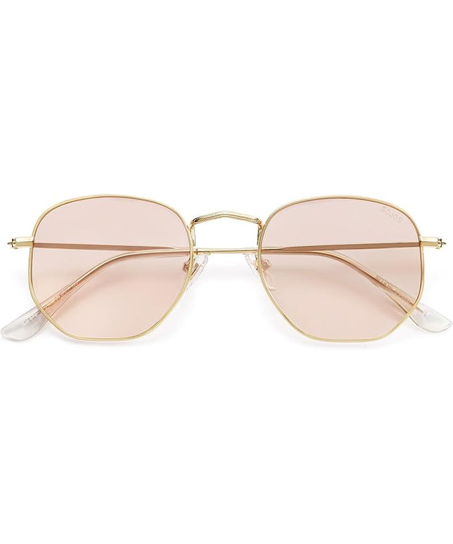 SOJOS Square Polarized Sunglasses for Women Men Small Hexagonal Polygon Shades SJ1072