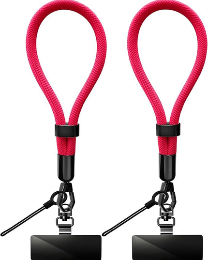 Phone Lanyard, 2 Pack Adjustable Cell Phone Lanyard Hand Phone Wrist Strap with Tether Tabs for Smartphones
