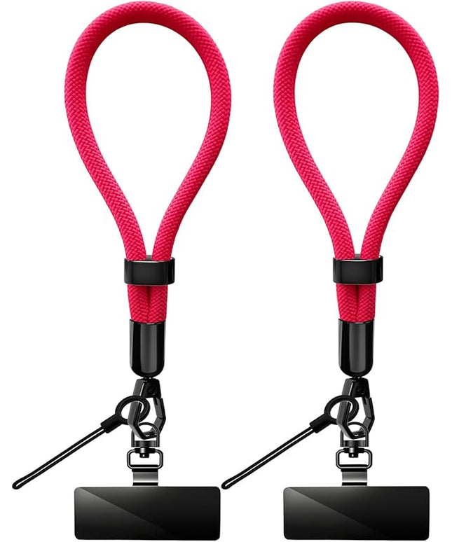 Phone Lanyard, 2 Pack Adjustable Cell Phone Lanyard Hand Phone Wrist Strap with Tether Tabs for Smartphones