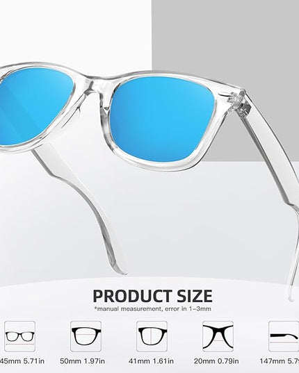 MEETSUN Polarized Sunglasses for Women Men Classic Retro Square Frame Driving Sun Glasses UV Protection